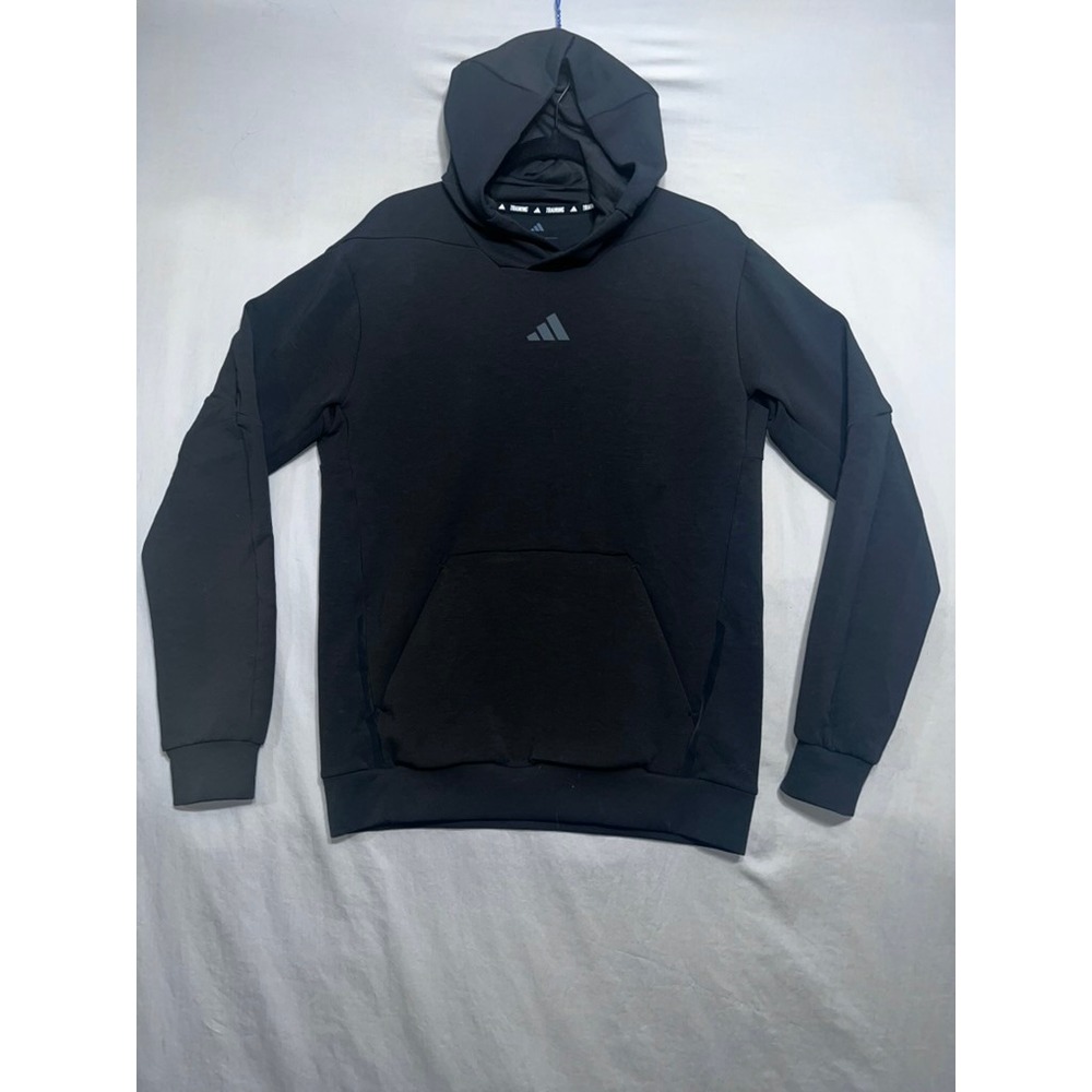 Adidas Training Aeroready Pullover Hoodie Black Mens Small Regular Fit Logo
